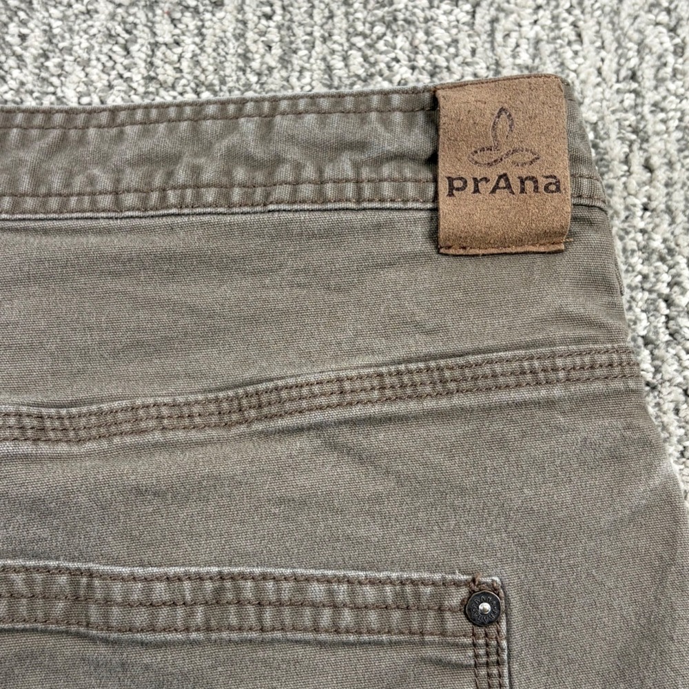 Prana Shorts Men 34(35) Brown Breathe Organic Cotton Canvas Cargo M3BR09111 - Picture 6 of 8